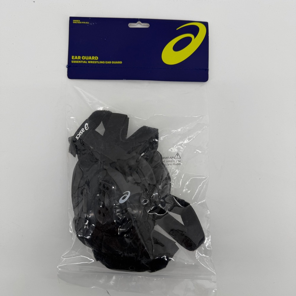 Asics Essential Wrestling Ear Guard Black‎ Unisex Headgear 3083A003 One Size NEW